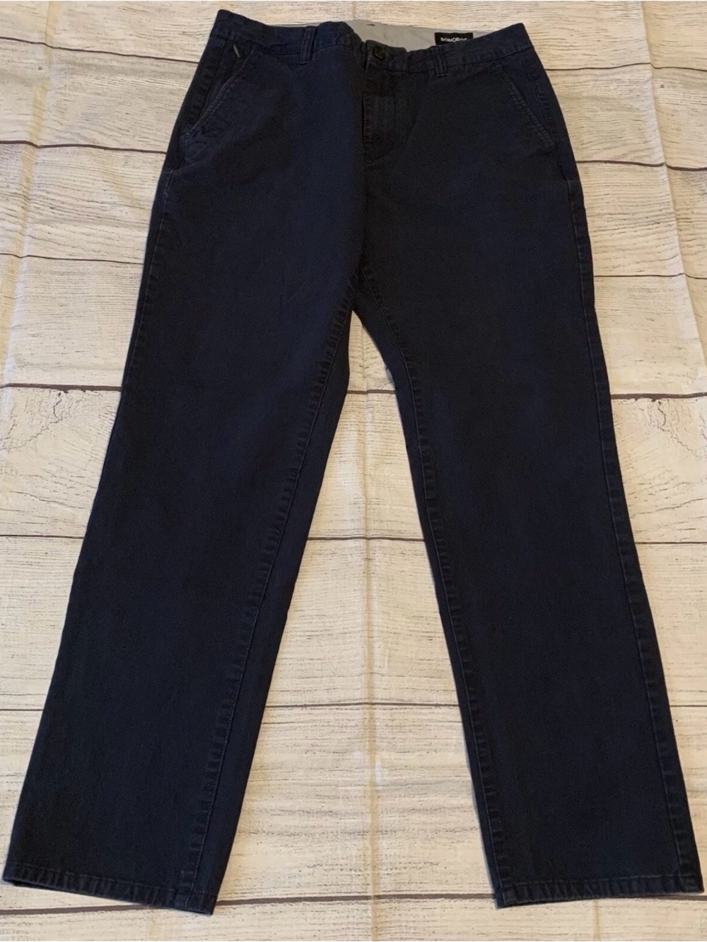Bonobos Mens Size 33x32 Slim Navy Blue Chino Pants Casual